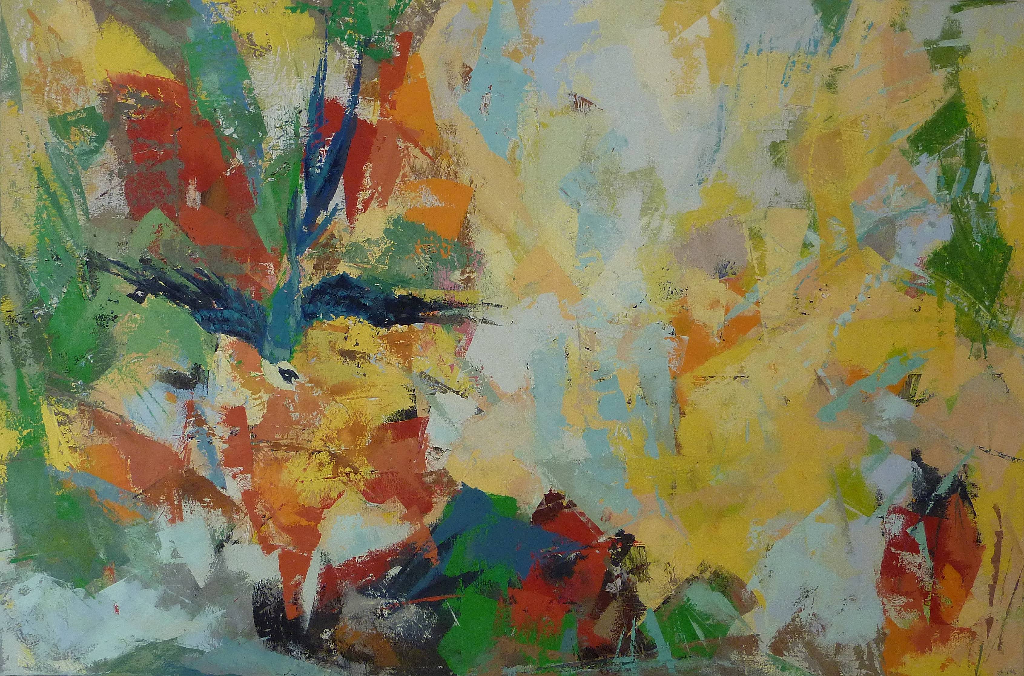 Dickicht II, 2011, Öl/Leinwand, 100 × 150 cm