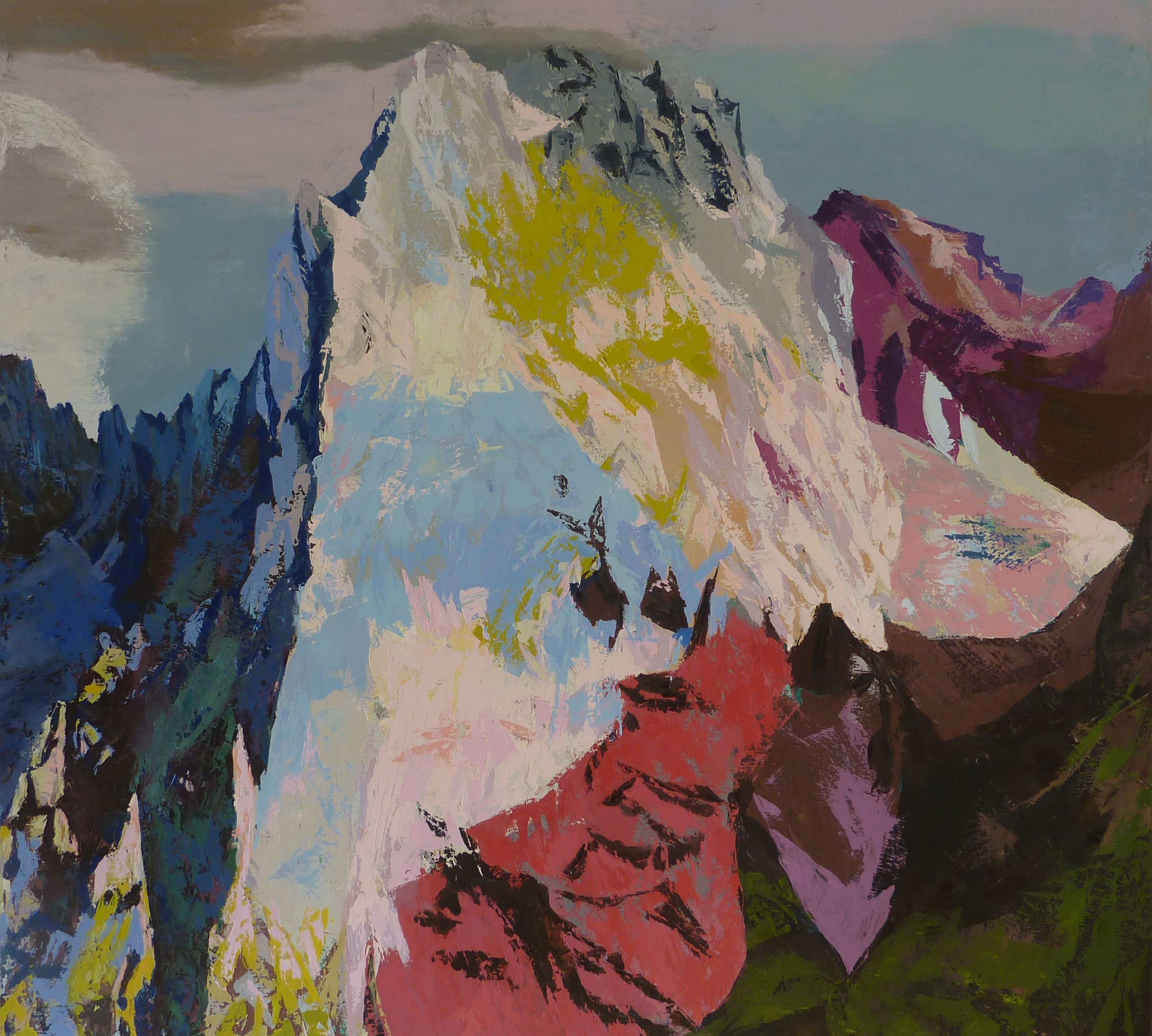 Berglandschaft, 2018, Öl/Leinwand, 100 × 110 cm
